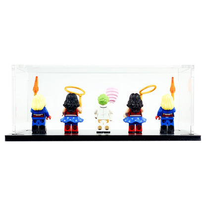 minifigure display case for 5 lego minifigures