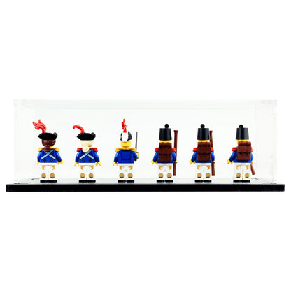 minifigure display case for 6 lego minifigures