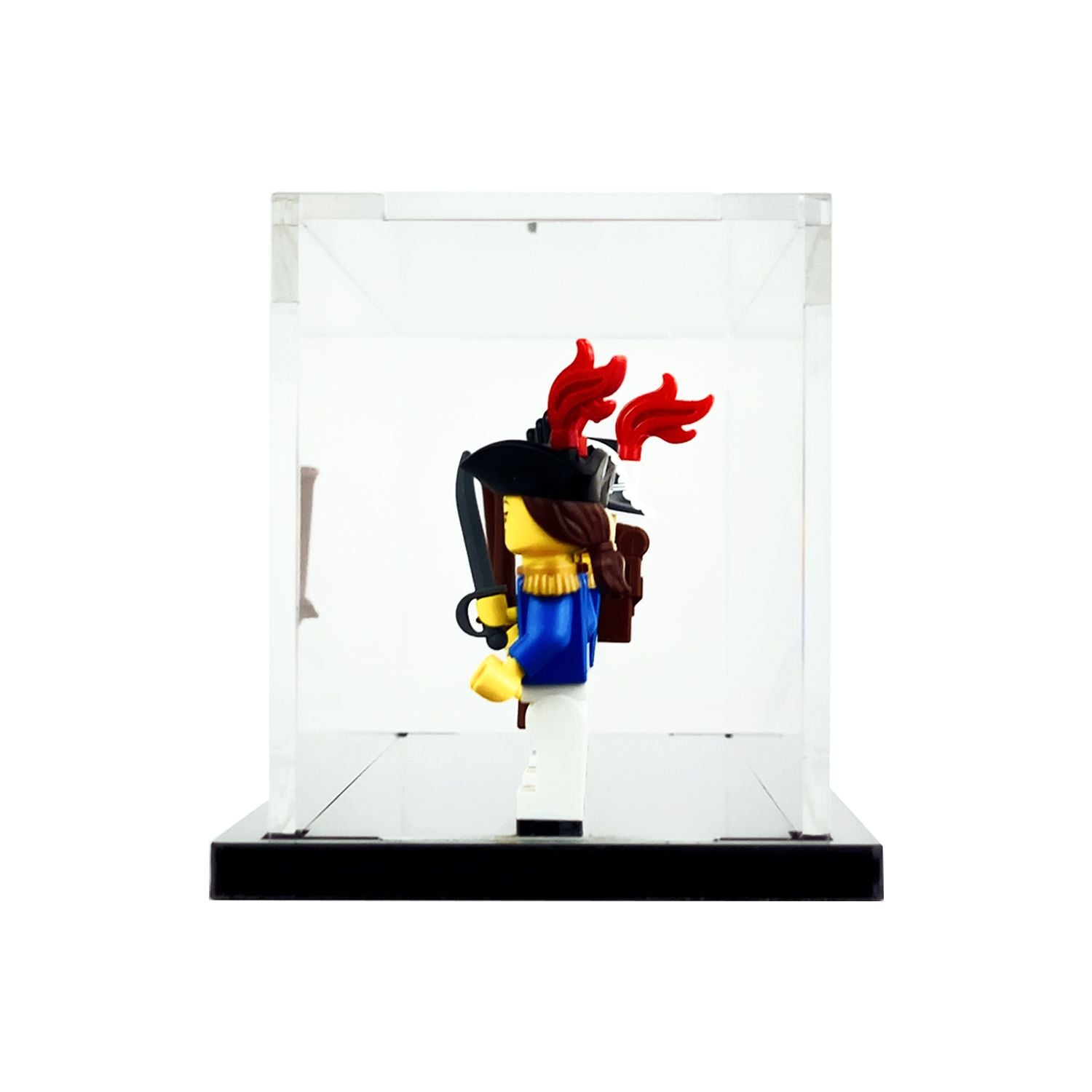 minifigure display case for 6 lego minifigures