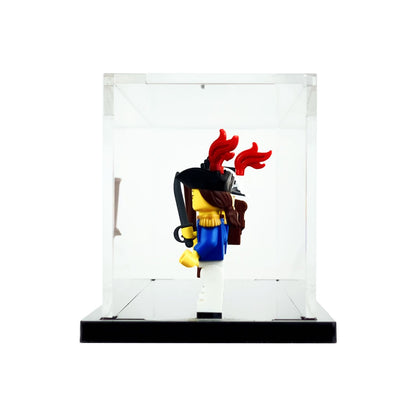 minifigure display case for 6 lego minifigures