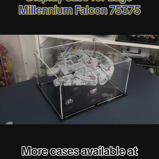 75375 display case lego star war millunnium falcon video