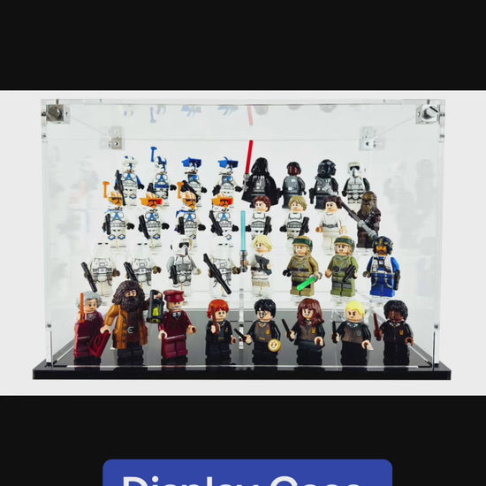 one minute clip assemble display case for lego 32 minifigures