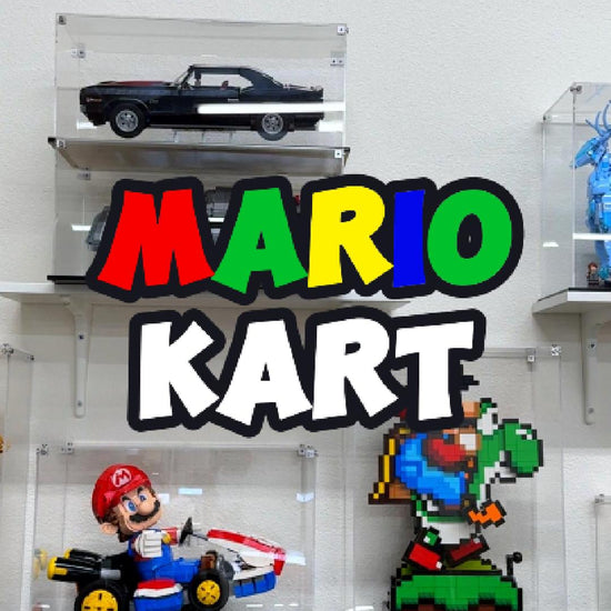 Display Case for LEGO 72037 Super Mario Mario Kart – Mario & Standard Kart
