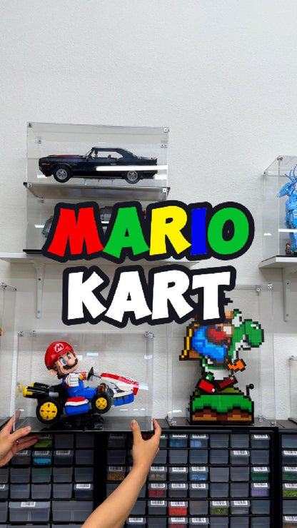 Display Case for LEGO 72037 Super Mario Mario Kart – Mario & Standard Kart