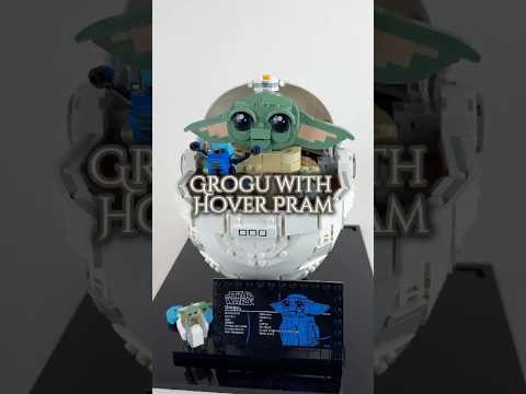 75403 display case lego star wars grogu with hover pram