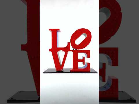 31214 display case lego art love